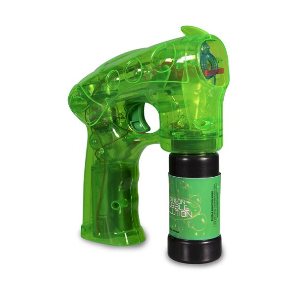 Neon Green LED Bubble Gun