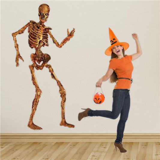 Scary Skeleton Jointed Cutout