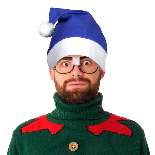 Blue Santa Hats (12 Per pack)