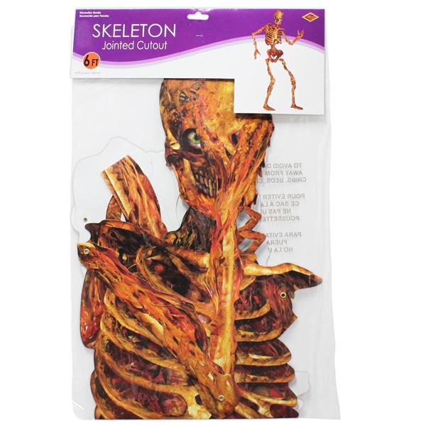 Scary Skeleton Jointed Cutout