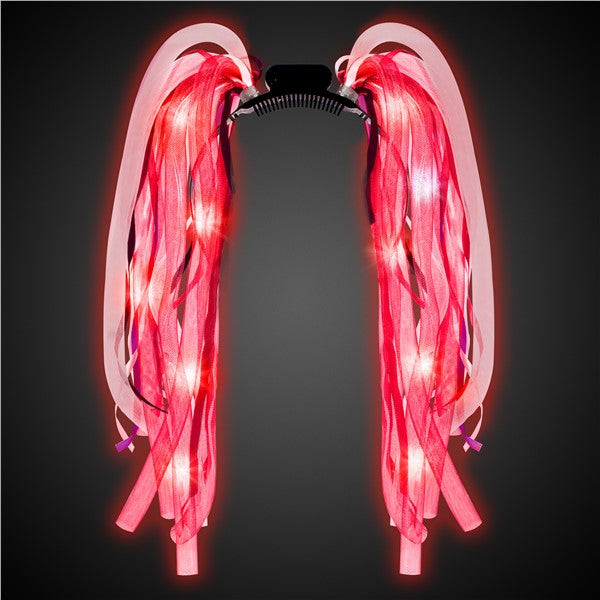 LED Party Dreads Headbands (4 Per pack)