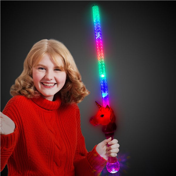 LED Pink Unicorn Sword