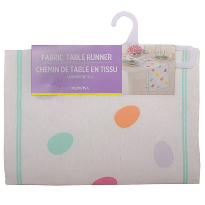 Easter Egg Fabric Table Runner