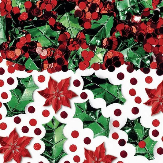 Poinsettia Christmas Confetti