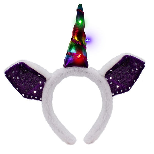 LED Multi-Color Unicorn Headband