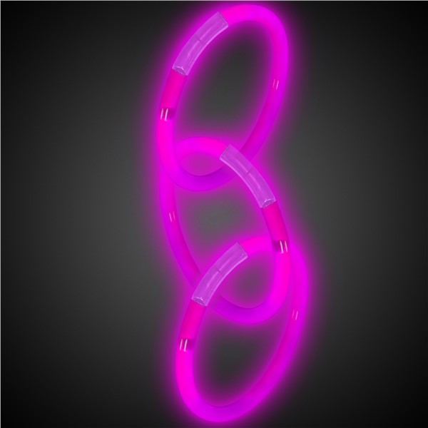 Pink 8" Glow Bracelets (50 Per pack)