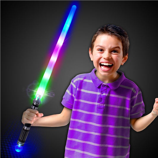 LED Rainbow Crystal Ball Sword