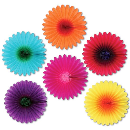 Mini Flower Fan Decorations (5 Per pack)