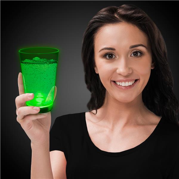 Neon Green LED 12 oz. Cup