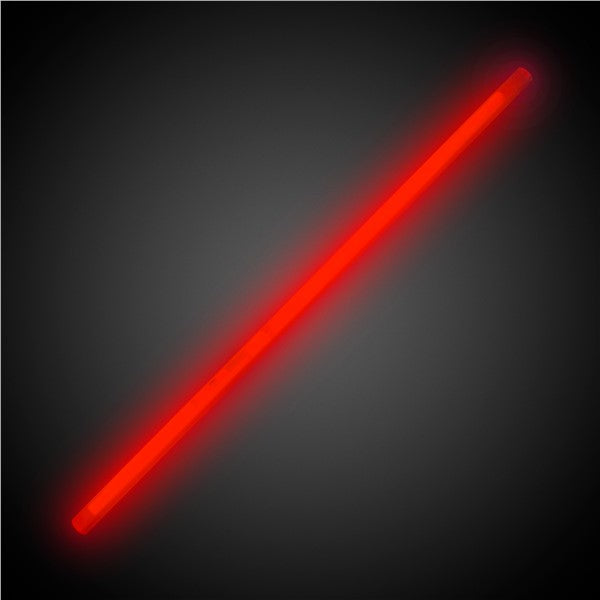 Red 9" Glow Straws (25 Per pack)