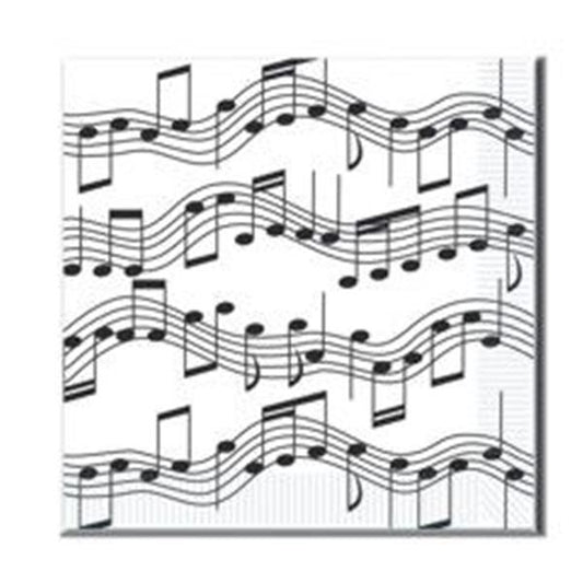 Musical Notes Lunch Napkins (16 per pack)