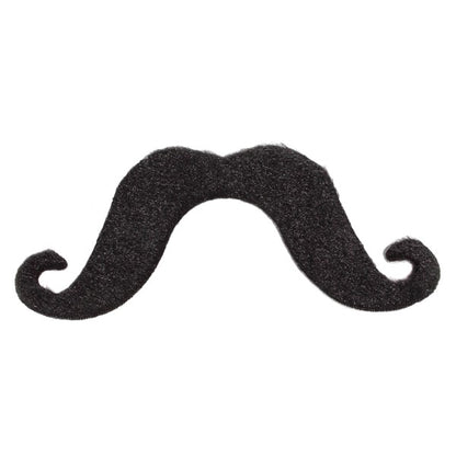 Black Handlebar Mustaches (12 Per pack)