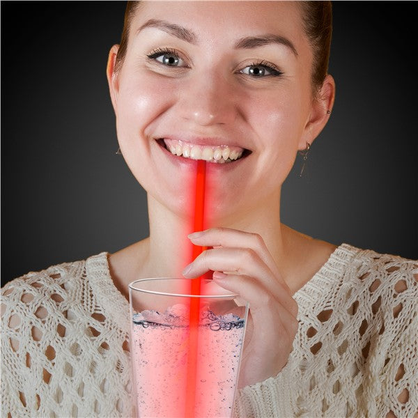 Red 9" Glow Straws (25 Per pack)