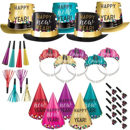 Kit for 600 - Colorful & Opulent Affair New Year's Eve Party Kit, 1,200pc