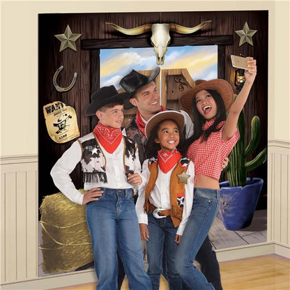 Western Selfie Scene Setter Backdrop (2 Per pack)