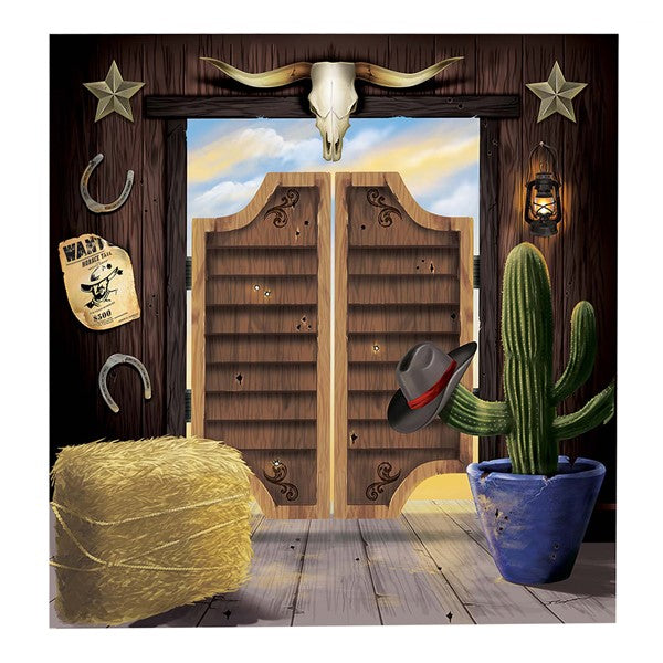 Western Selfie Scene Setter Backdrop (2 Per pack)