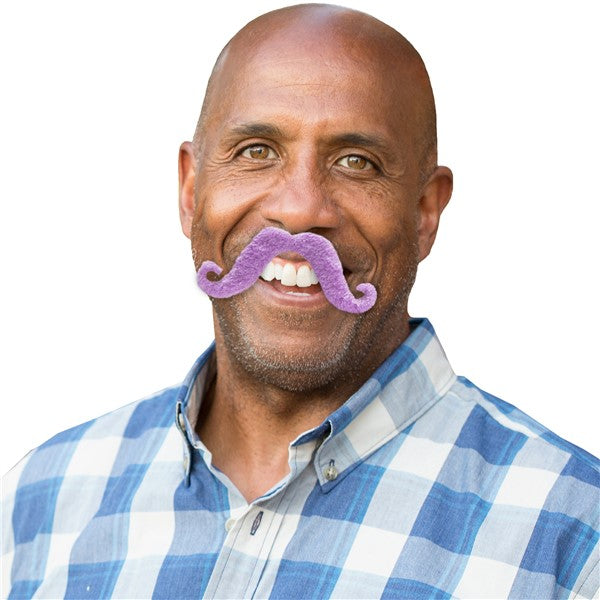 Lavender Handlebar Mustaches (12 Per pack)