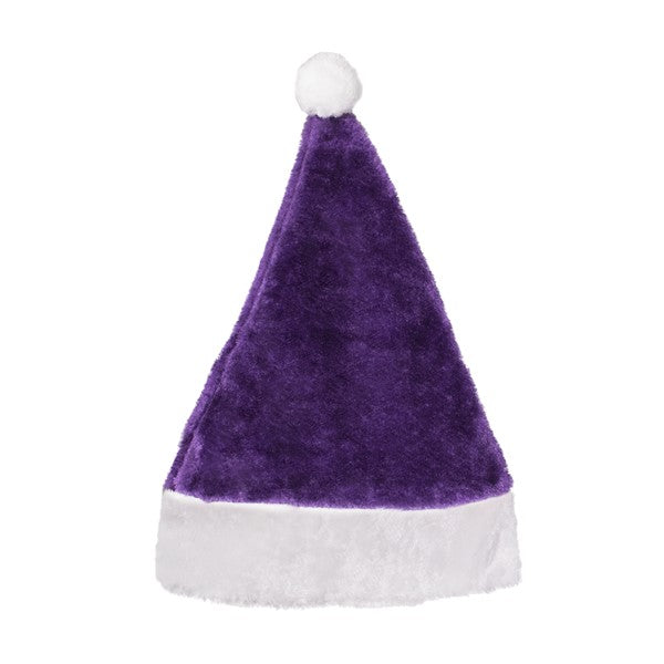 Purple Santa Plush Hat