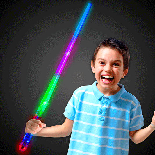 LED Multi-Color Super Saber Swords (6 Per pack)