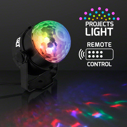 Instant Party Light Projector, 5" LED Disco Lamp with Remote