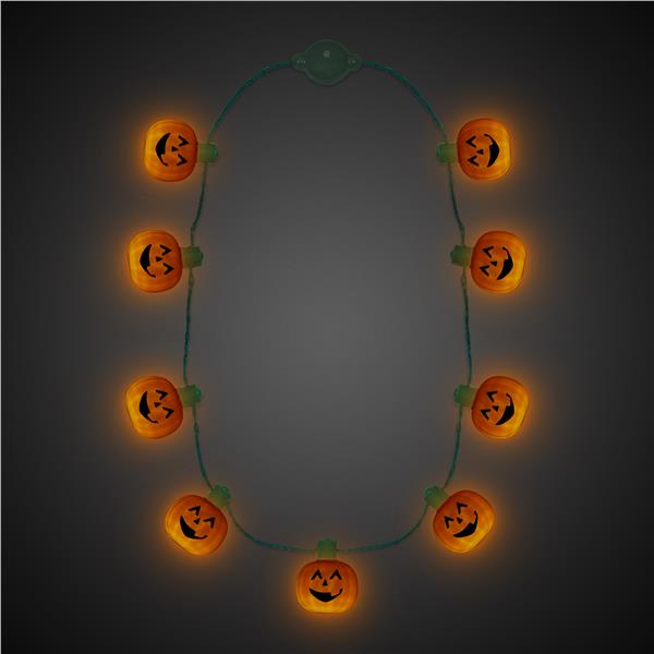 LED Pumpkin Necklace