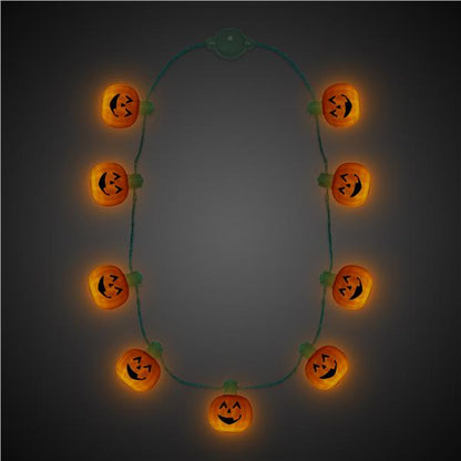 LED Pumpkin Necklace