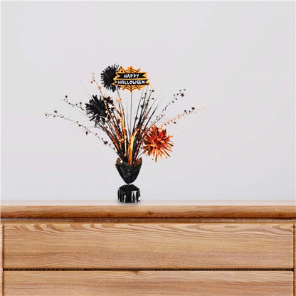 Happy Halloween Tinsel Centerpiece