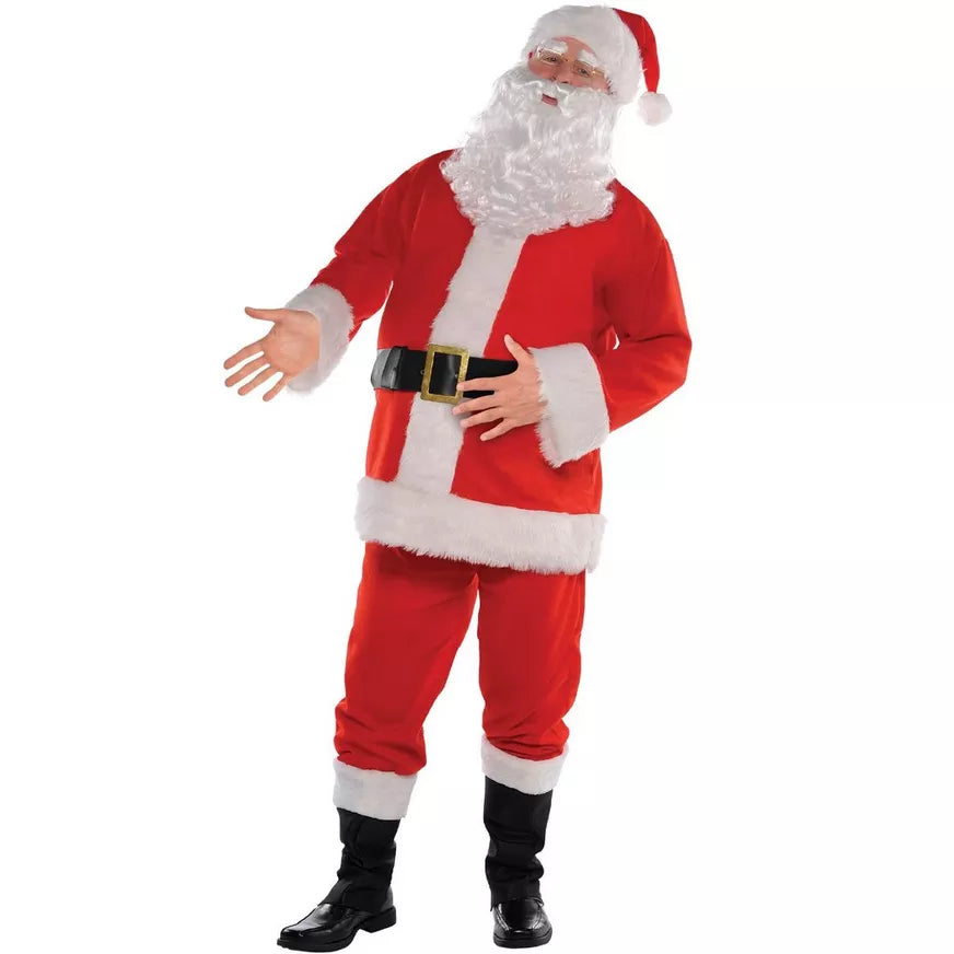 Adult Classic Santa Suit, 7pc