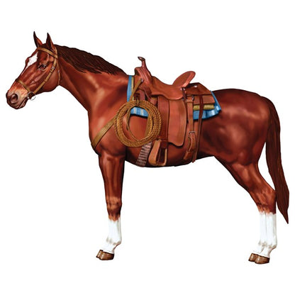 Saddled Horse Jointed Cutout