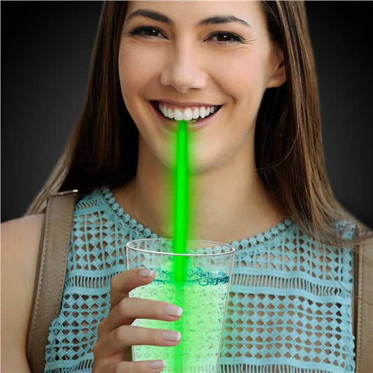 Green 9" Glow Straws (25 Per pack)