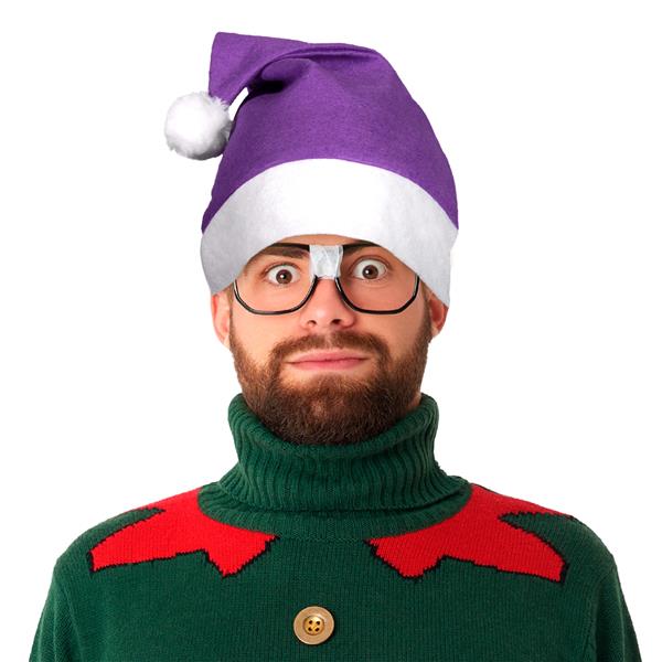 Purple Santa Hats (12 Per pack)