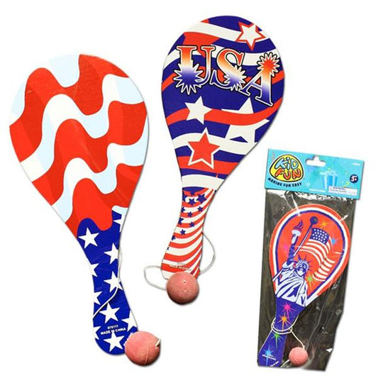 Patriotic Paddle Balls (12 Per pack)