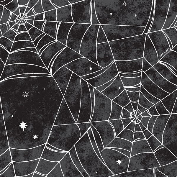 Spider Web Flannel-Backed Table Cover