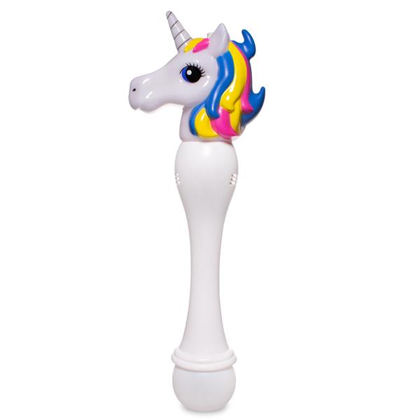 LED Unicorn Bubble Wand with Bubbles