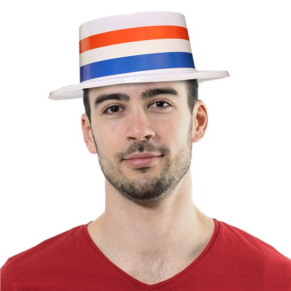 Patriotic Skimmer Hats (12 Per pack)