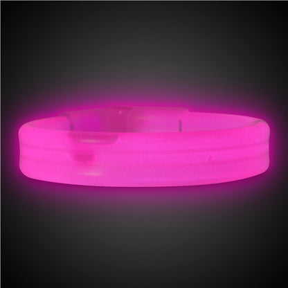 Pink Triple Wide 9" Glow Bracelets(25 Per pack)