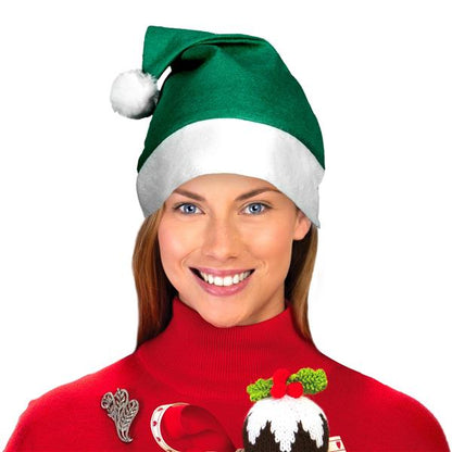 Green Santa Hats (12 Per pack)