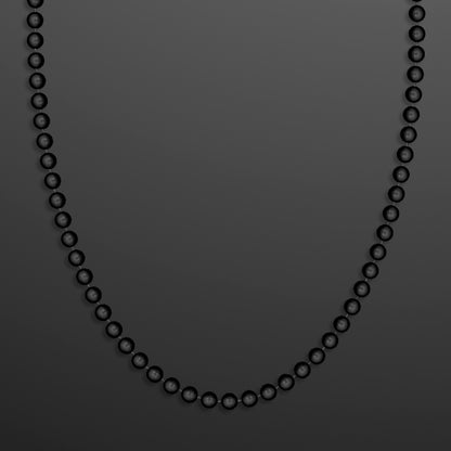 Round Black Beads 33" (Non-Light Up)