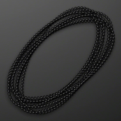 Round Black Beads 33" (Non-Light Up)