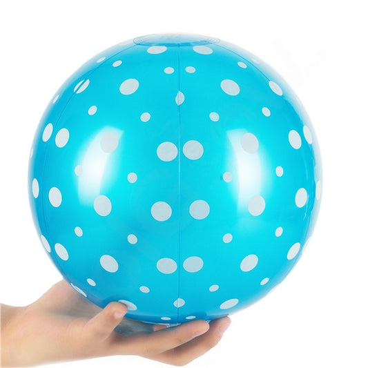 Inflatable Polka Dot 9" Beach Balls (15 Per pack)