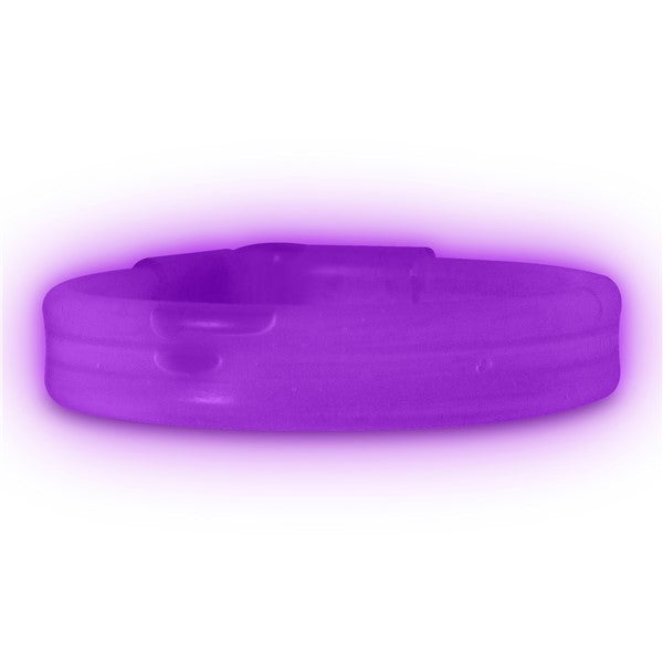 Purple Triple Wide Glow Bracelets (25 Per pack)