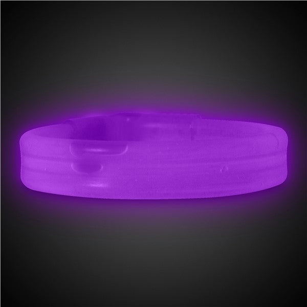 Purple Triple Wide Glow Bracelets (25 Per pack)