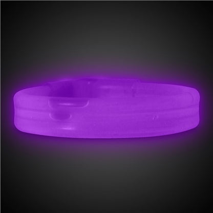 Purple Triple Wide Glow Bracelets (25 Per pack)