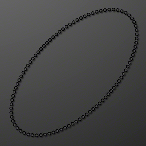 Round Black Beads 33" (Non-Light Up)