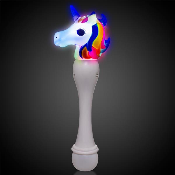 LED Unicorn Bubble Wand with Bubbles