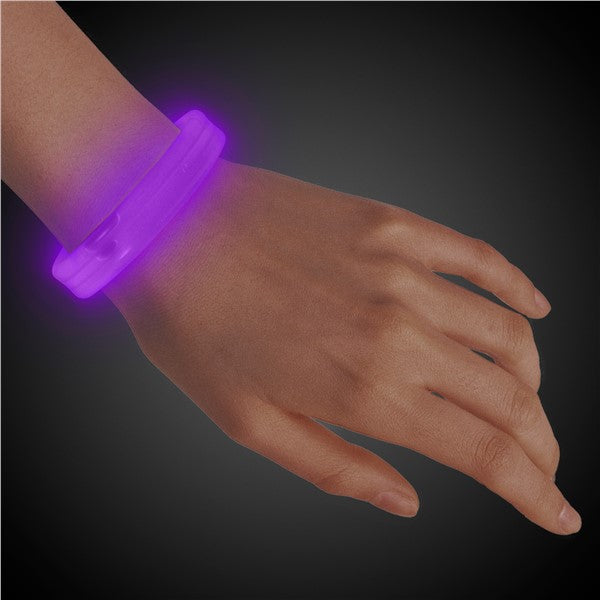 Purple Triple Wide Glow Bracelets (25 Per pack)