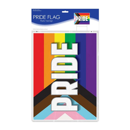 Progress Pride Flag Yard Sign