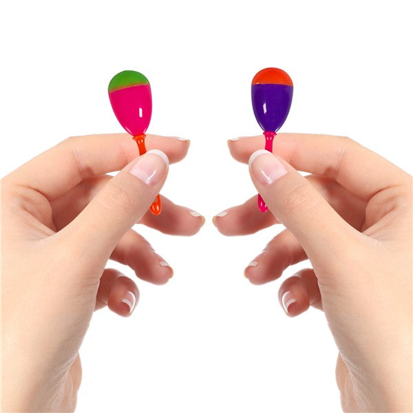 Mini Colorful Maracas (12 per pack)