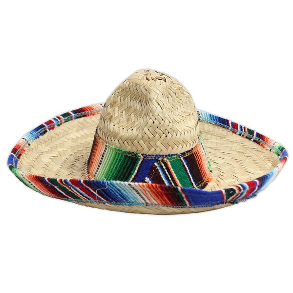 Kid's Sombrero with Serape Trim