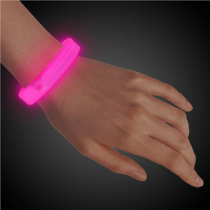 Pink Triple Wide 9" Glow Bracelets(25 Per pack)